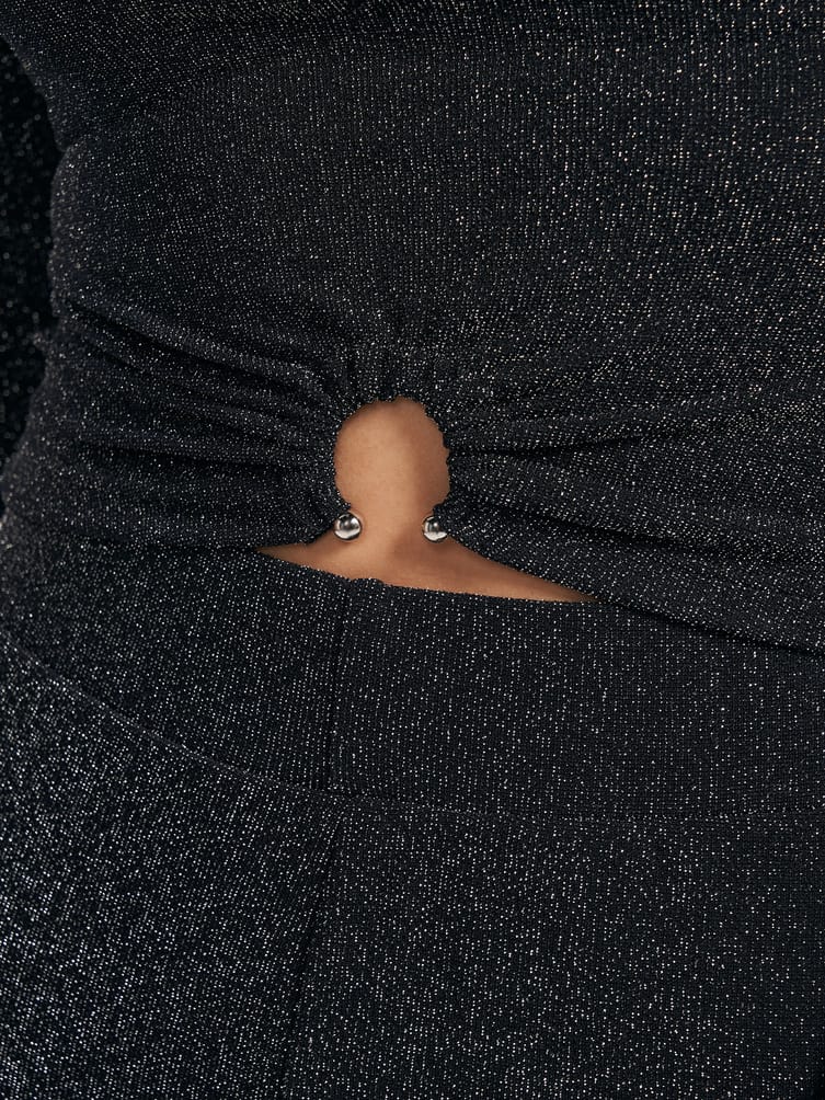 Вечерняя кофта с люрексом