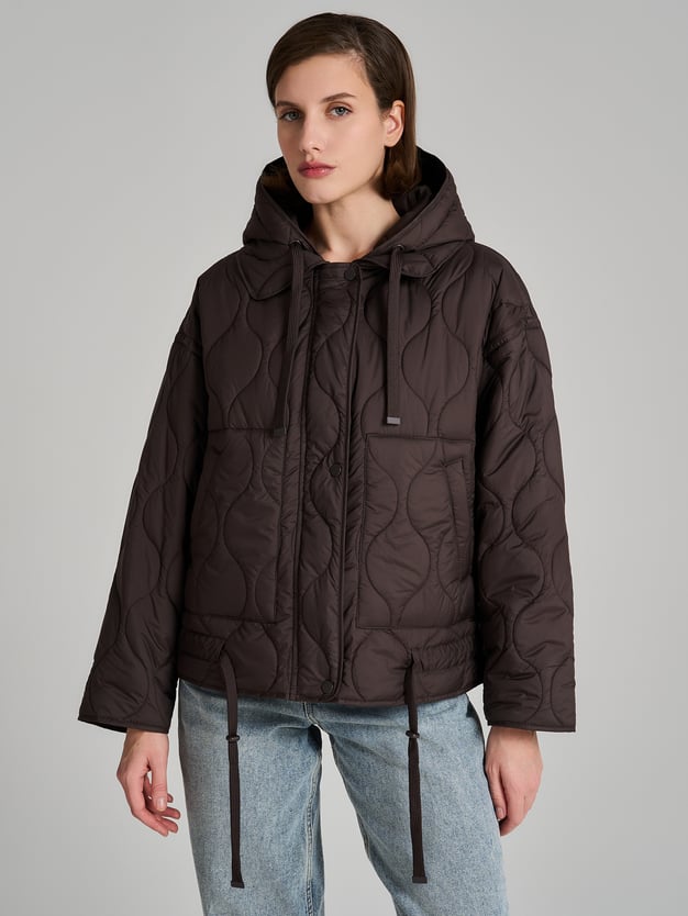 Куртка стеганая с капюшоном