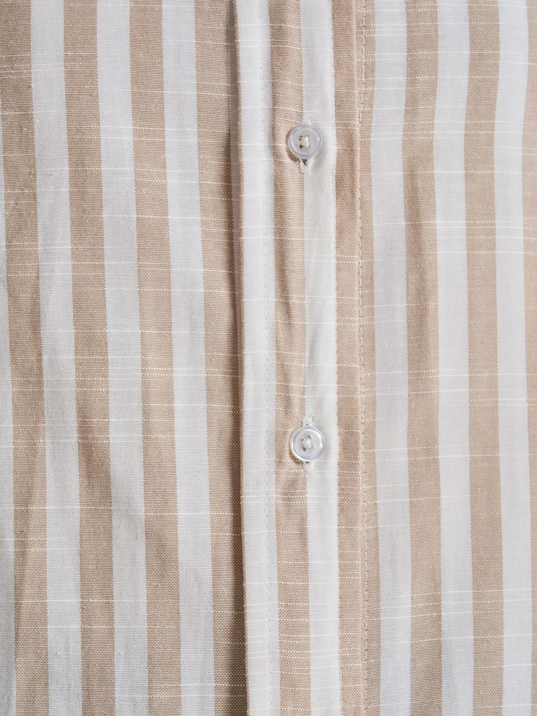 Плотная классическая рубашка в полоску