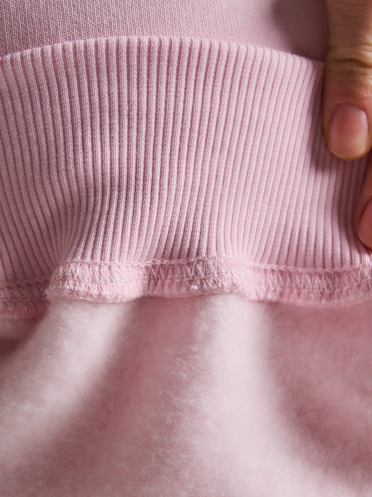 Укороченная толстовка тёплая с начёсом