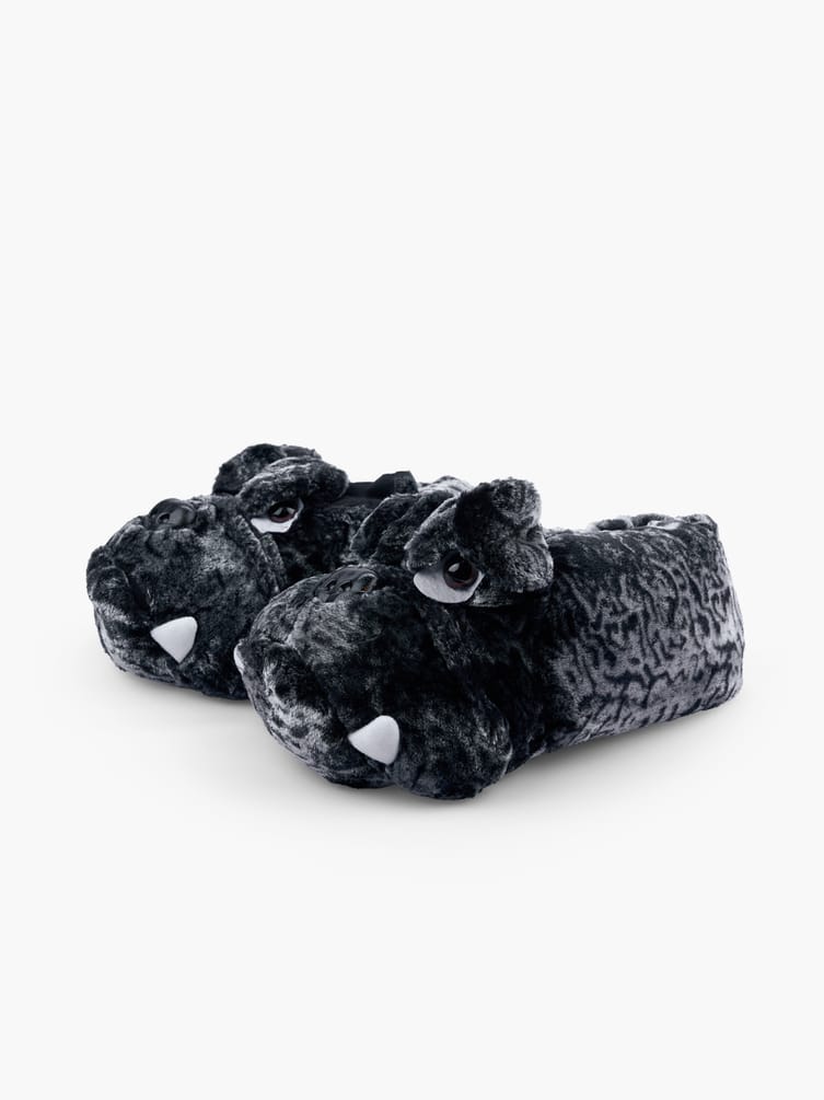 Плюшевые тапки-игрушки бульдоги