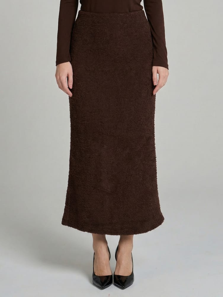 Юбка миди трикотажная