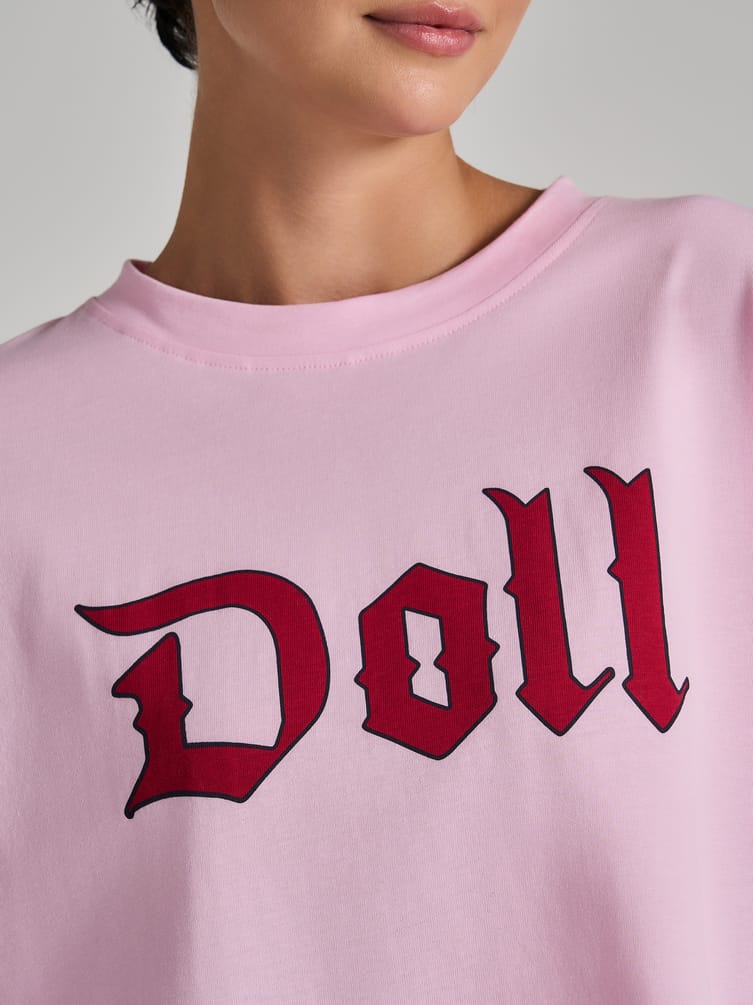 Лонгслив оверсайз с надписью