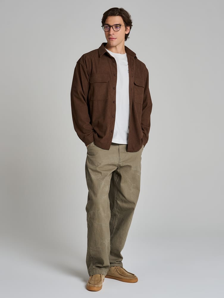 Рубашка вельветовая классическая