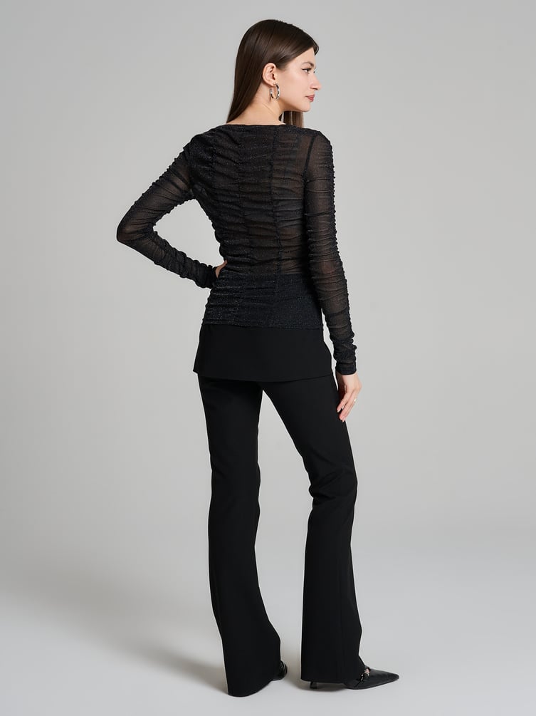 Блузка вечерняя нарядная с люрексом