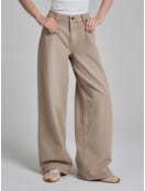 Джинсы широкие с вареным эффектом