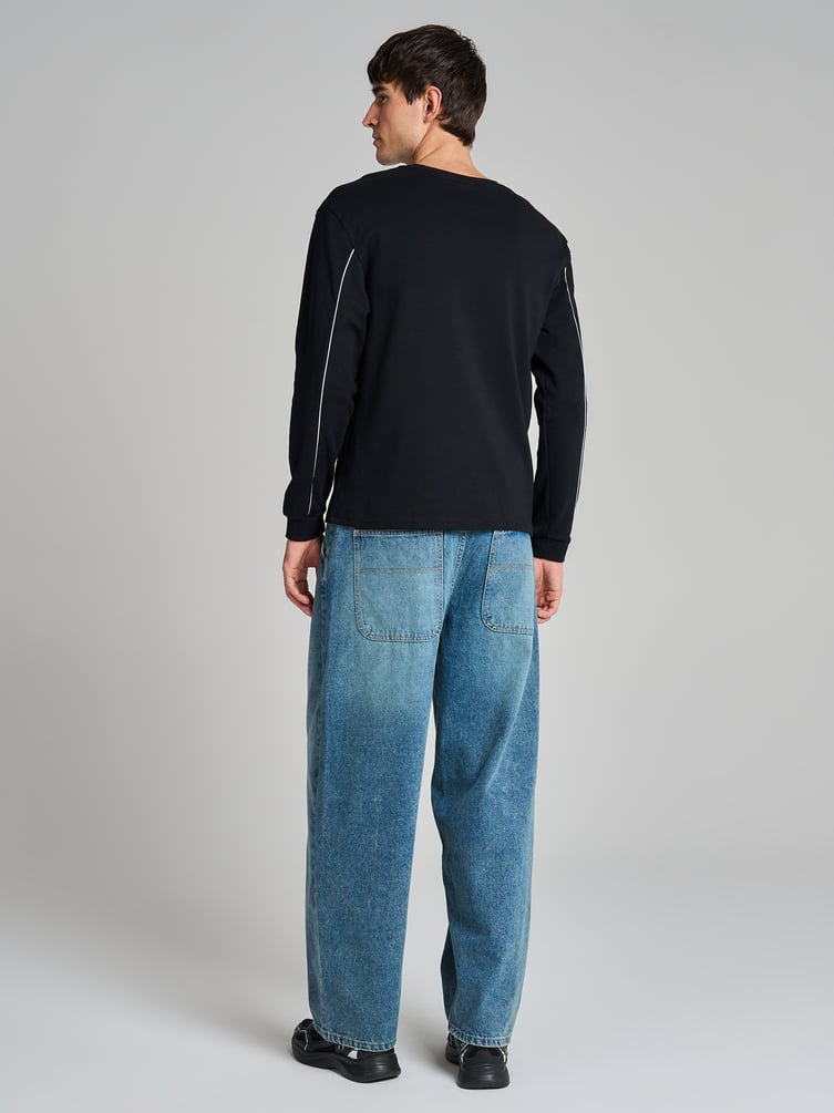 Лонгслив из хлопка с надписью Perfection