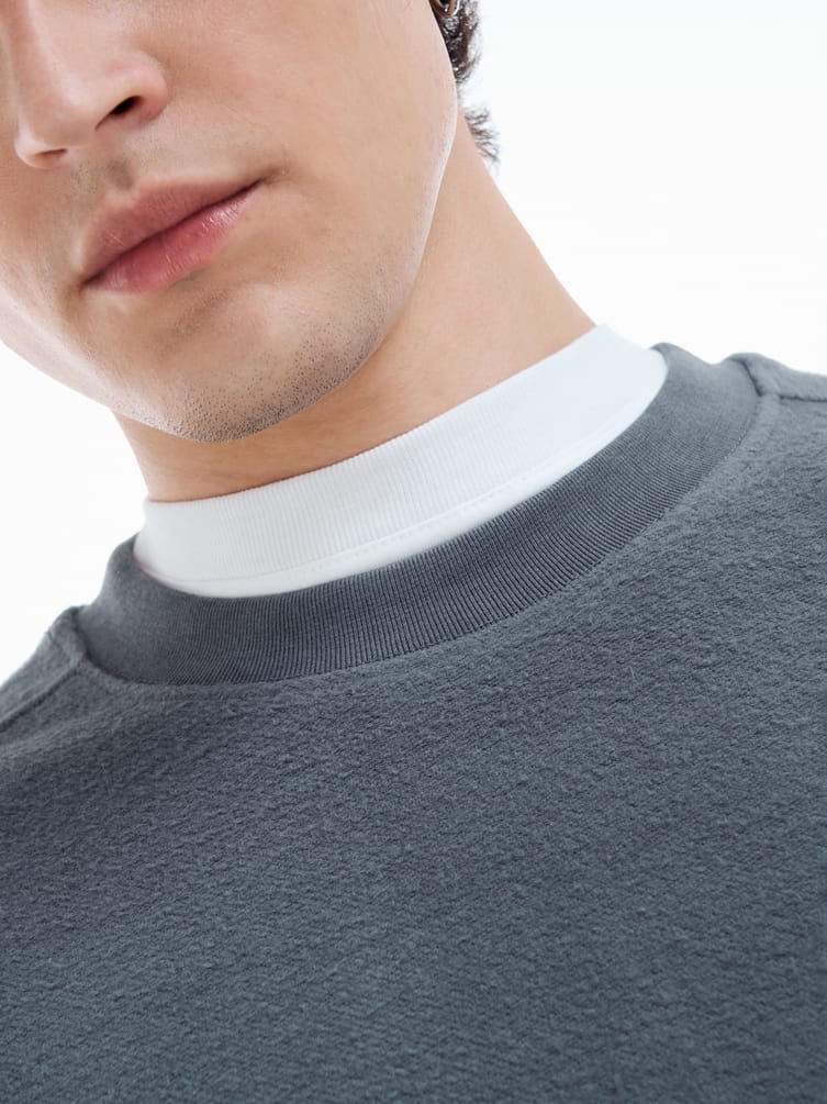 Свитшот оверсайз с начесом