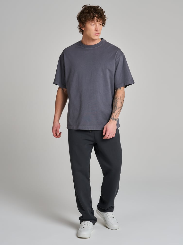 Теплые брюки прямые с начесом