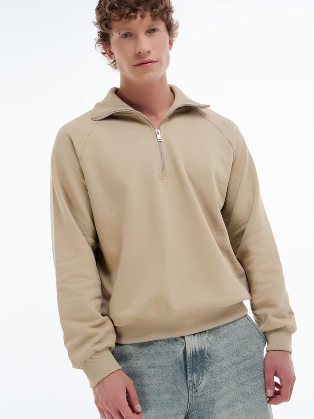 Толстовка Half zip с полузамком