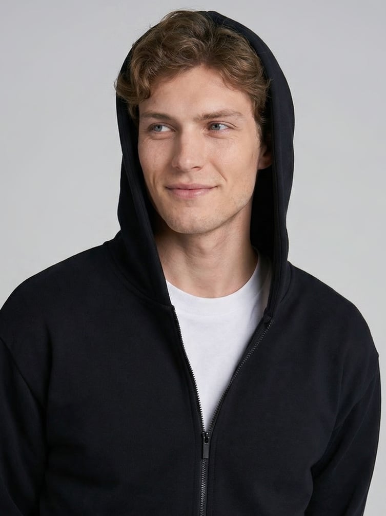 Толстовка с капюшоном без начеса