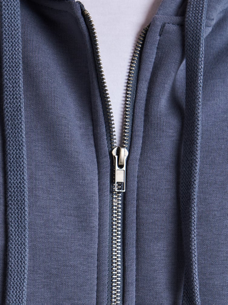 Зип худи оверсайз с начесом на молнии