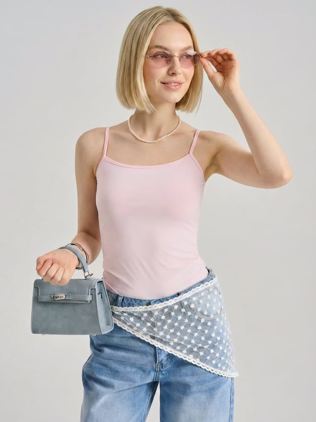 Топ на тонких бретелях