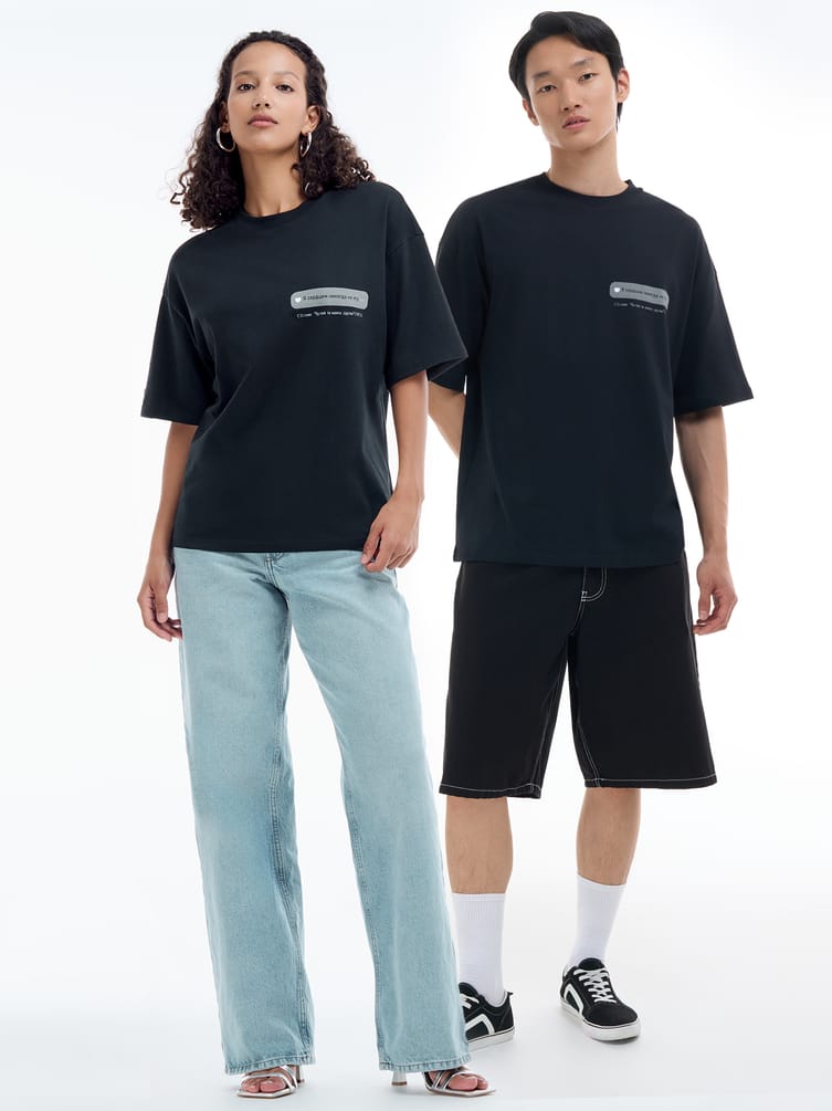 Футболка оверсайз с принтом Есенина