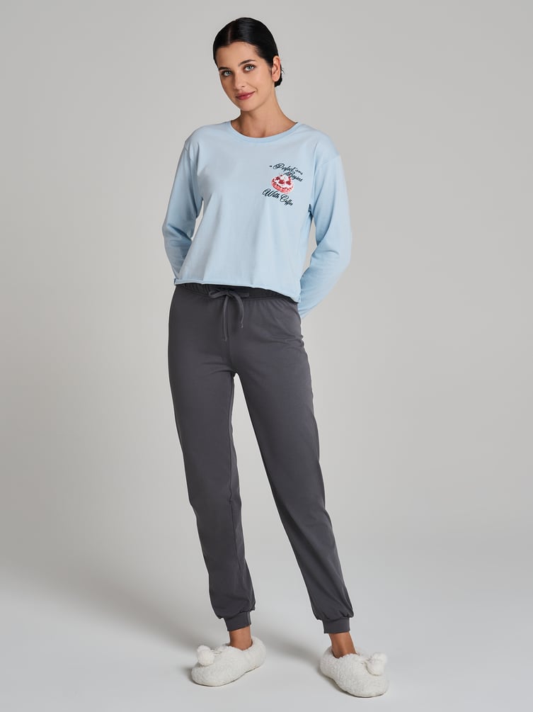 Пижама с лонгсливом и брюками