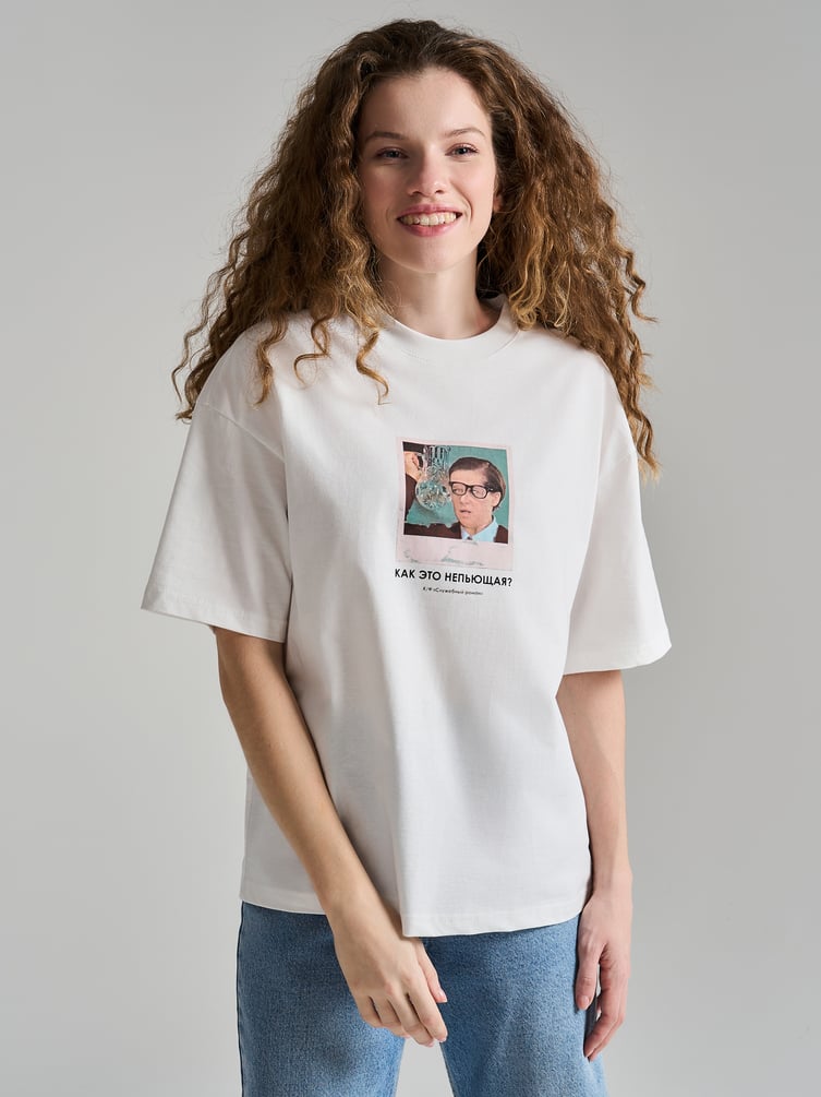 Футболка оверсайз с принтом Мосфильм