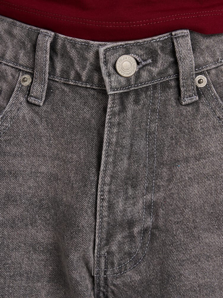 Джинсы широкие с завышенной талией