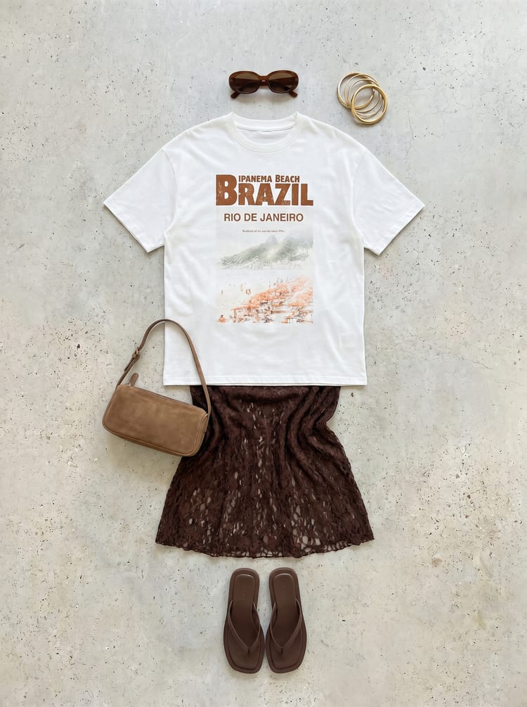 Футболка с принтом Brazil