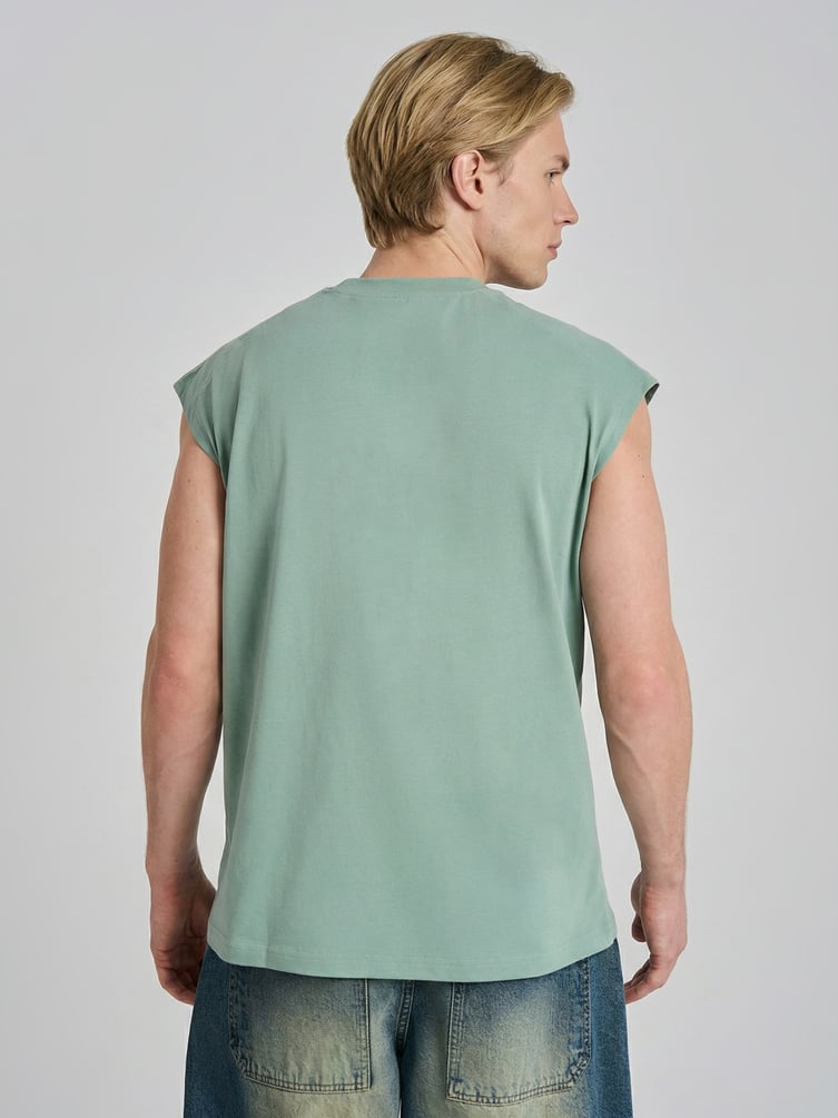 Футболка из хлопка без рукавов