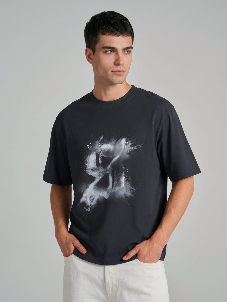 Футболка хлопковая с принтом