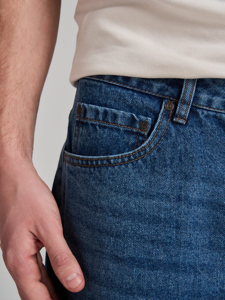 Джинсы багги широкие