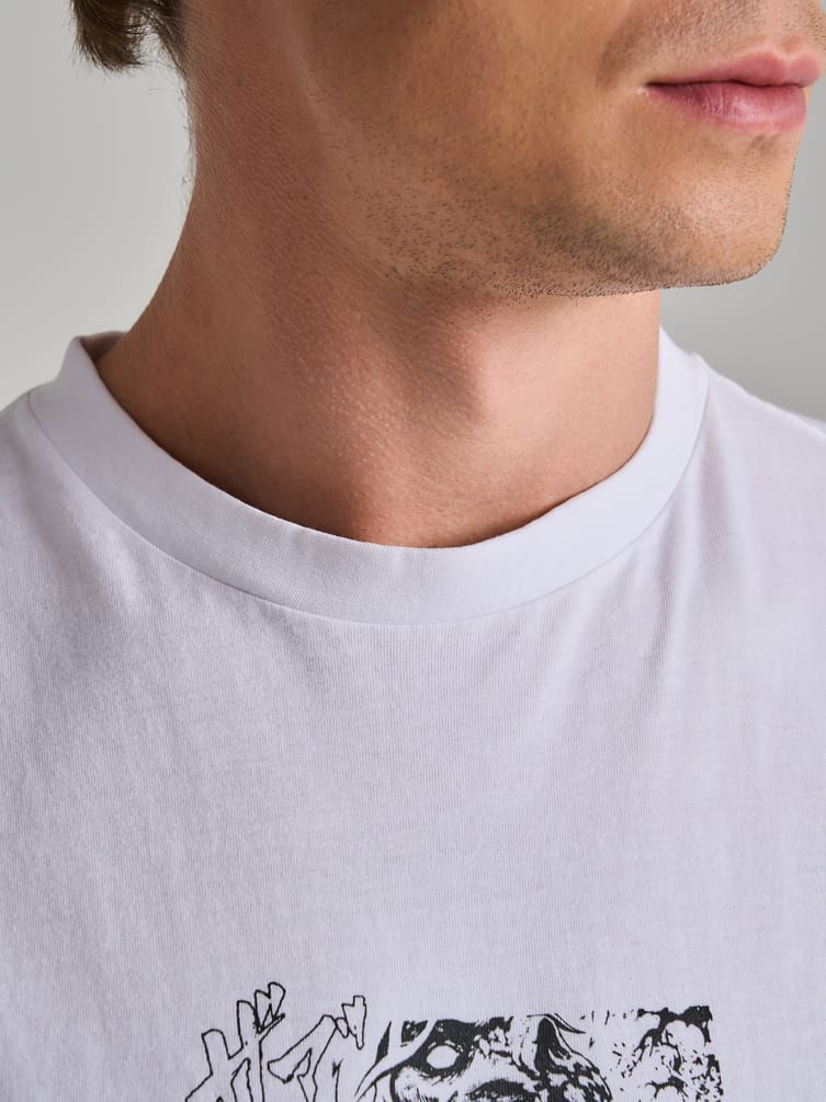 Футболка с принтом аниме монстра