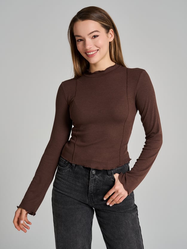 Водолазка лапша с высоким горлом