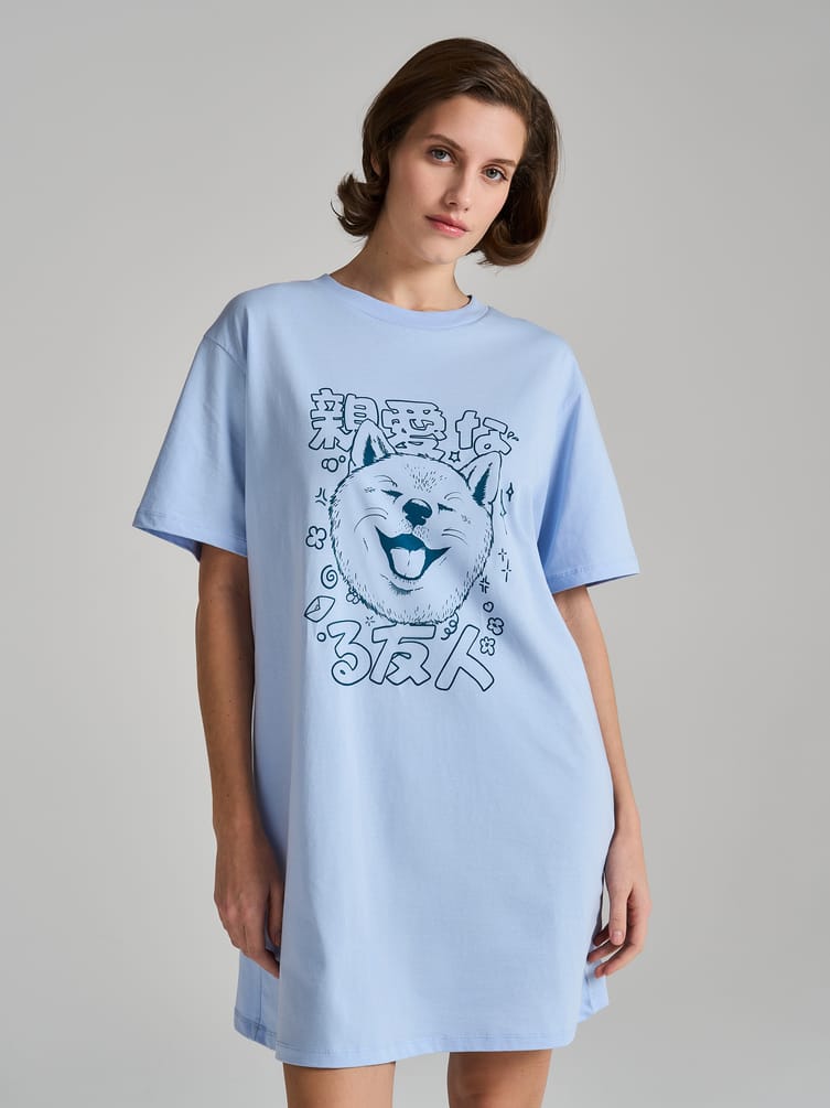 Ночная сорочка с принтом