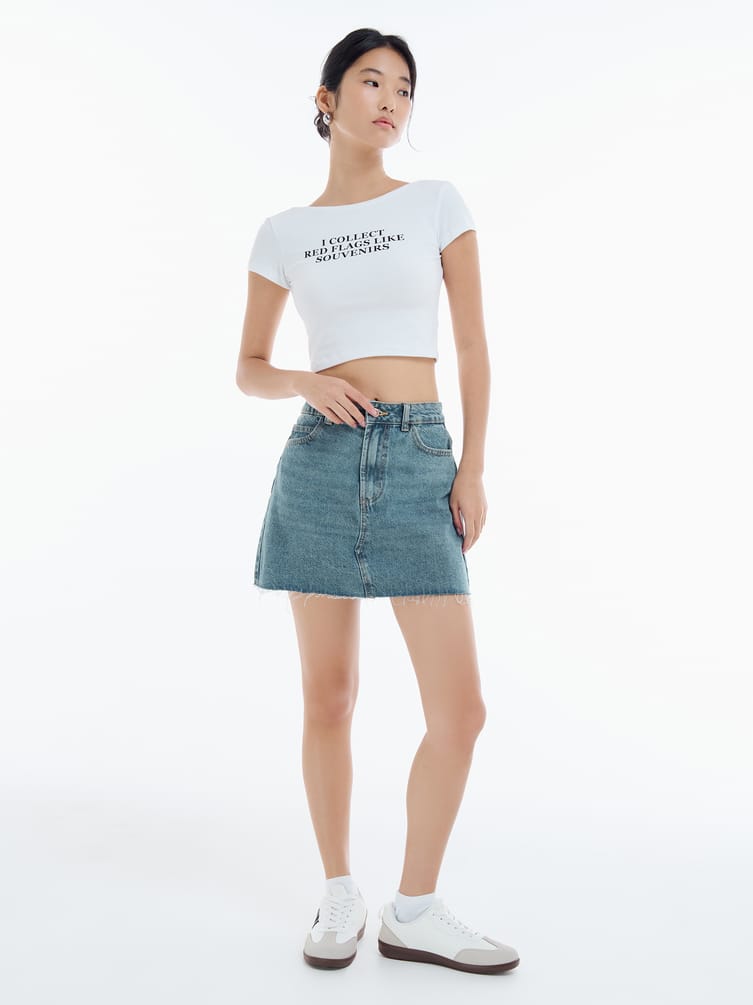 Хлопковая футболка с надписью