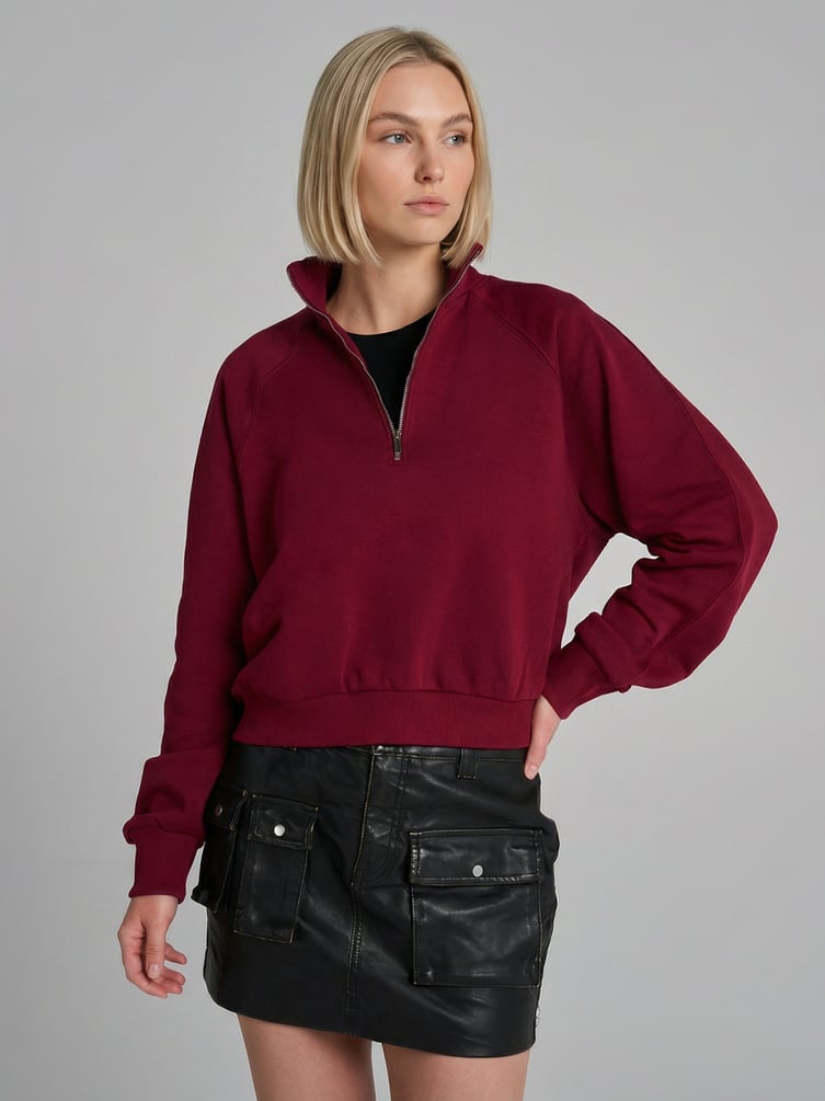 Толстовка Half Zip с высоким горлом