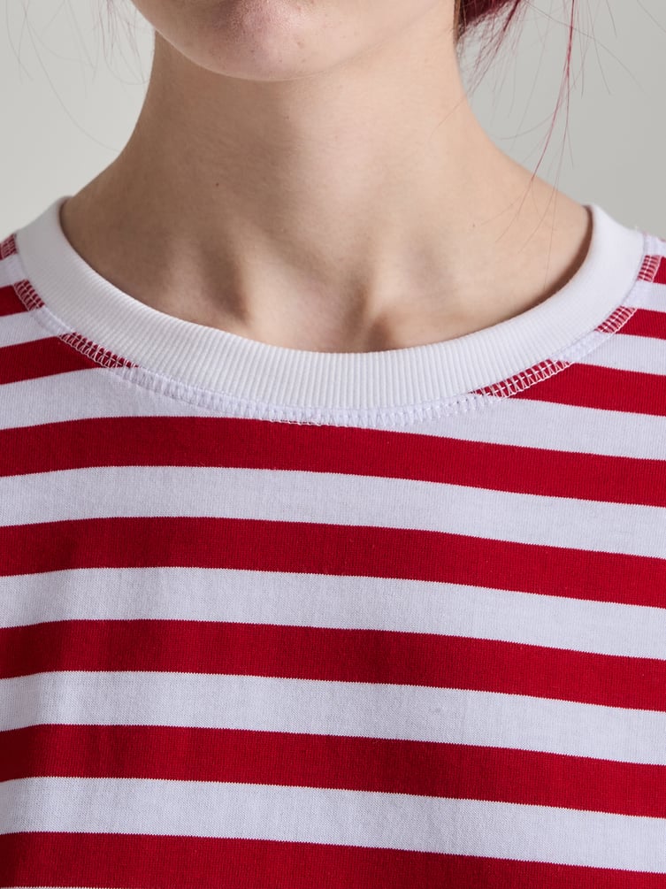 Лонгслив оверсайз в полоску