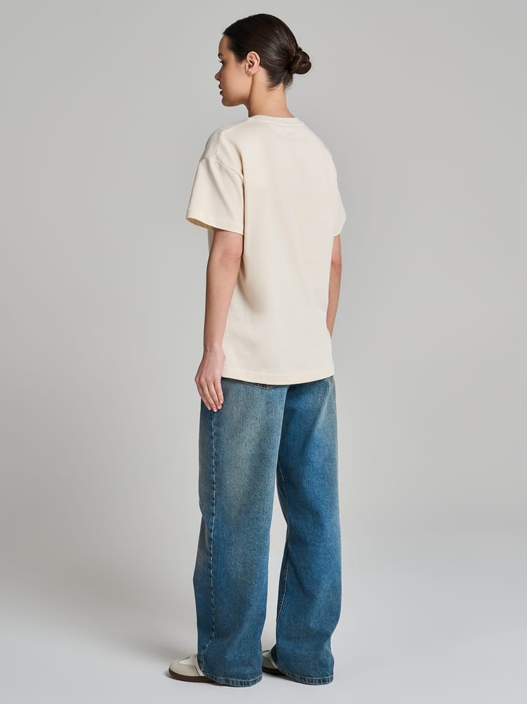 Футболка из хлопка с принтом