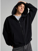 Зип худи оверсайз тёплая с начёсом