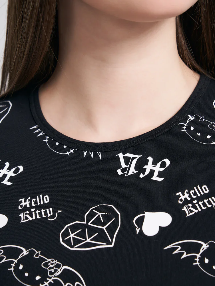 Футболка с принтом Hello Kitty