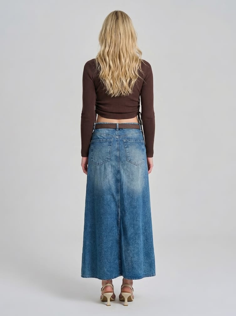 Джемпер приталенный с завязками