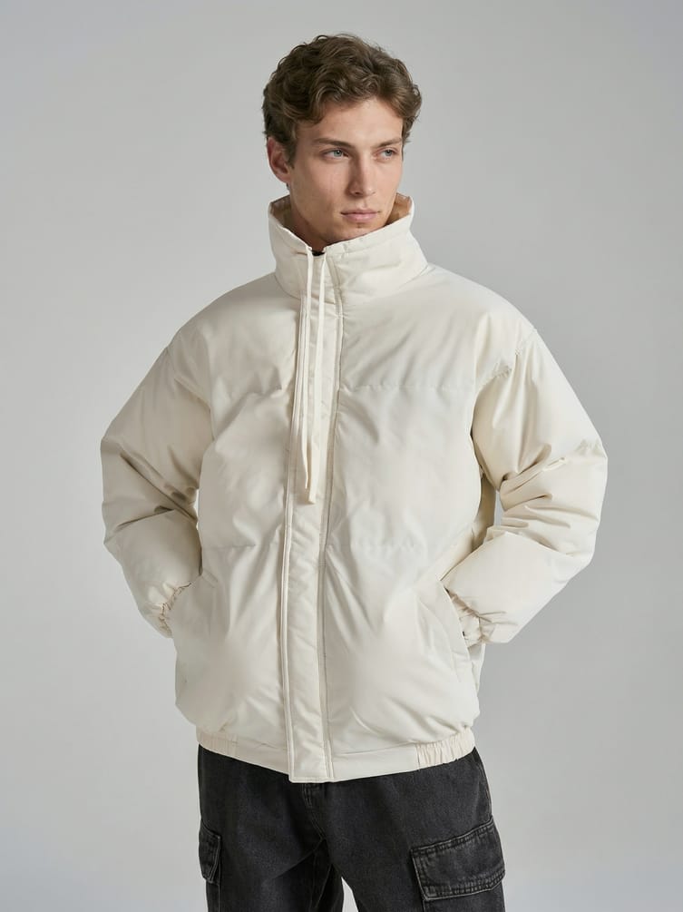 Куртка зимняя без капюшона на синтепоне