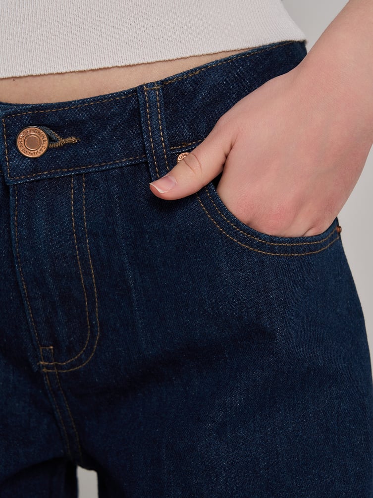 Джинсы бойфренды широкие