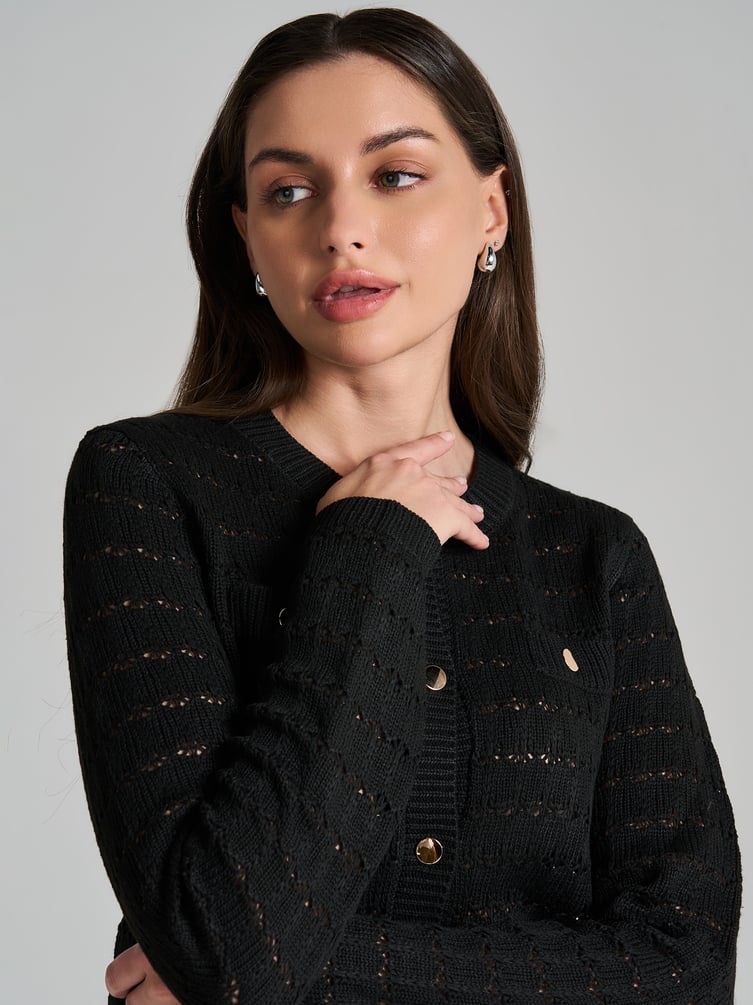 Кардиган вязаный на пуговицах