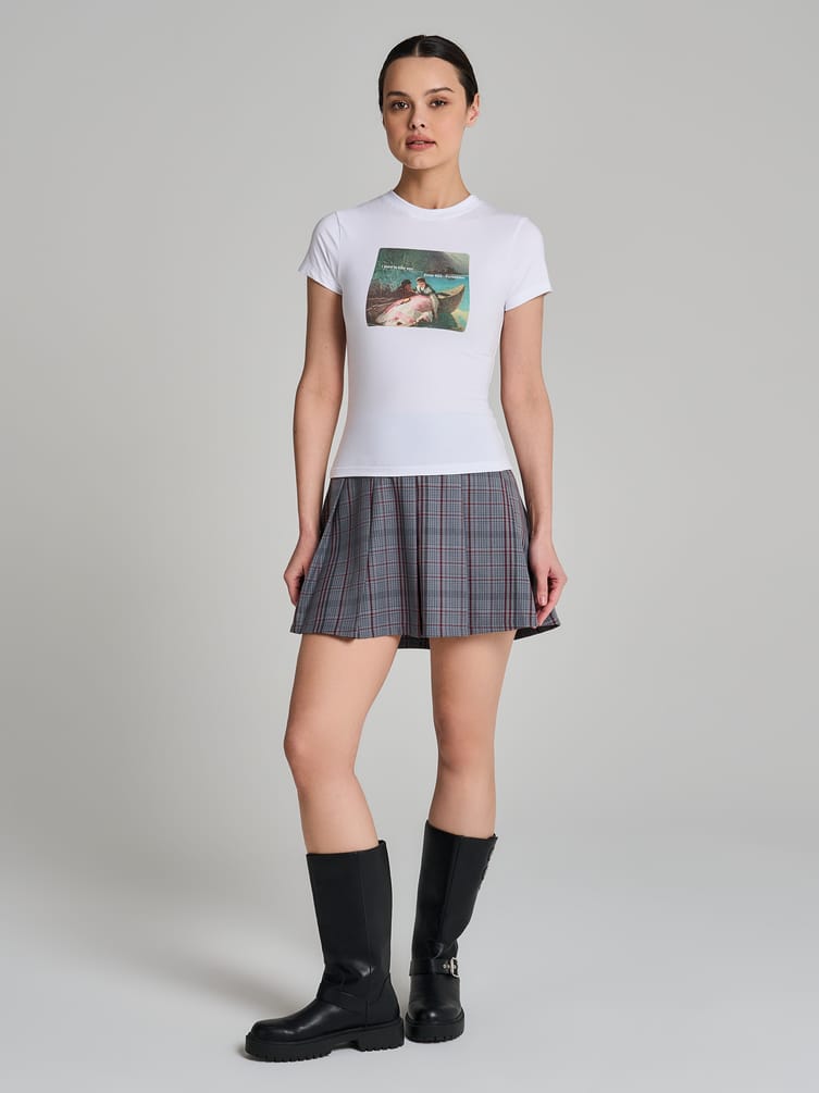 Футболка облегающая с принтом картины