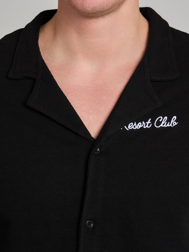 Рубашка с коротким рукавом и вышивкой