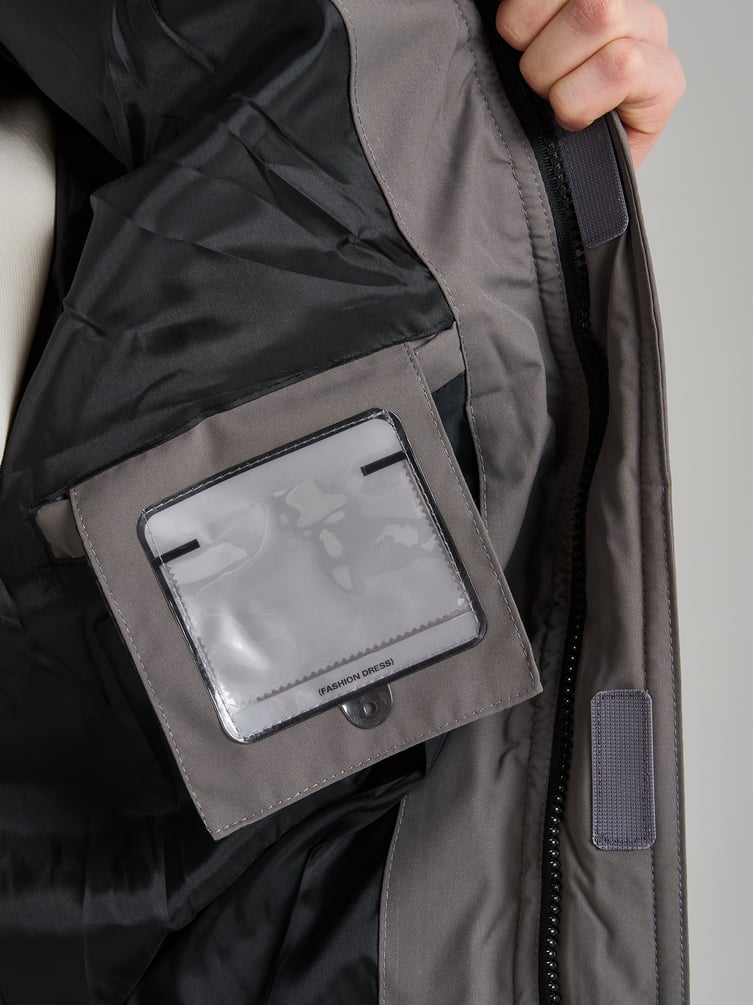 Куртка зимняя без капюшона на синтепоне