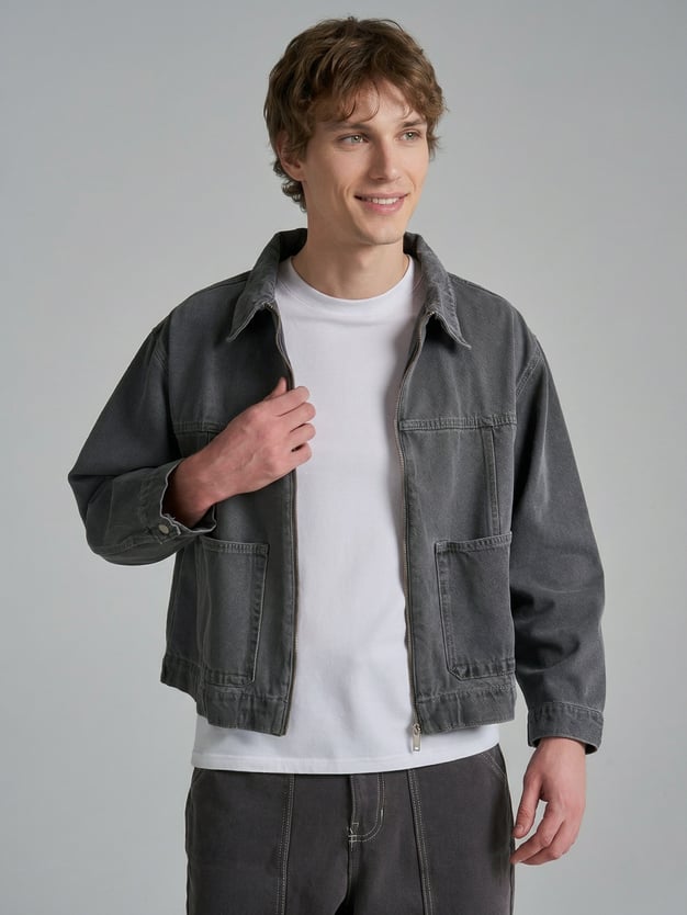 Куртка джинсовая на молнии