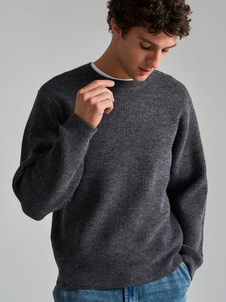 Джемпер вязаный теплый