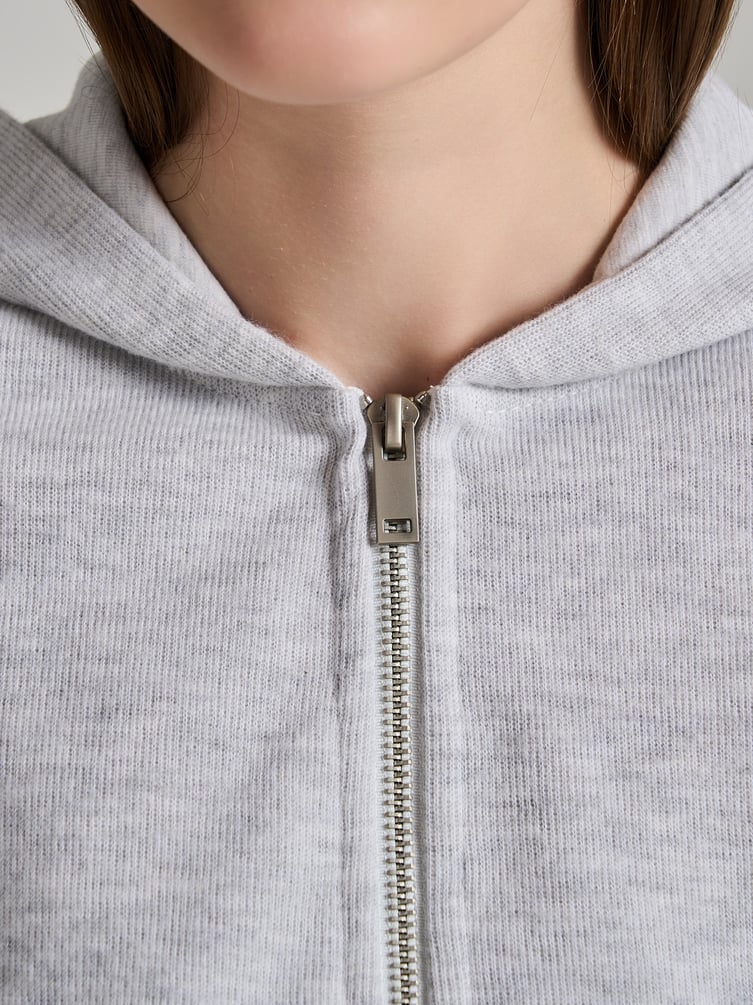 Зип худи укороченная на молнии