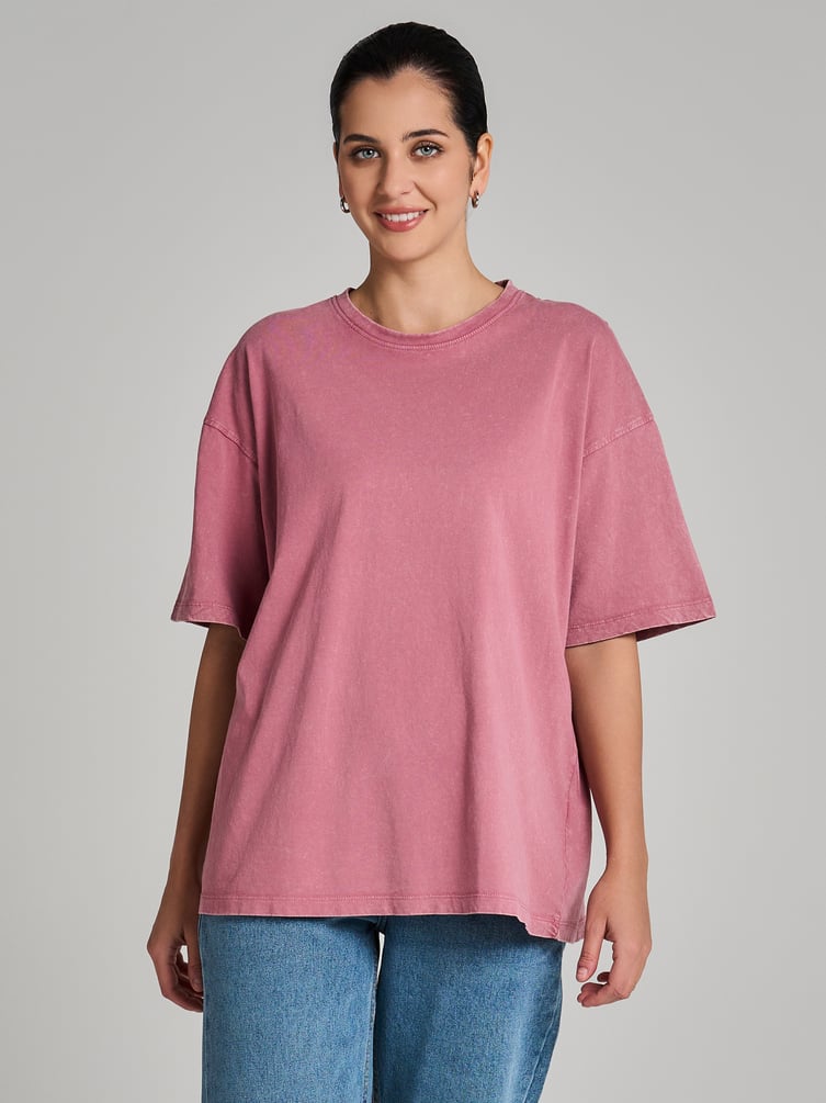 Футболка гранж с вареным эффектом