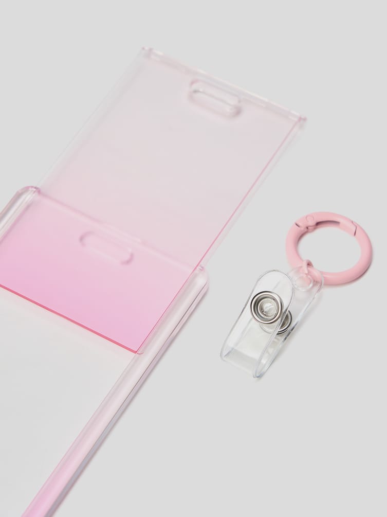 Бейдж пластиковый градиентом