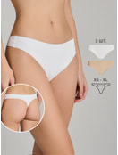Трусы-стринги - 2 шт. бесшовные