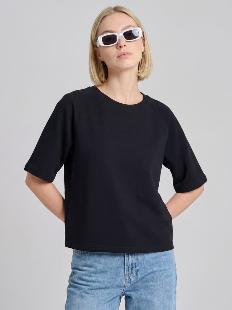 Свитшот с коротким рукавом