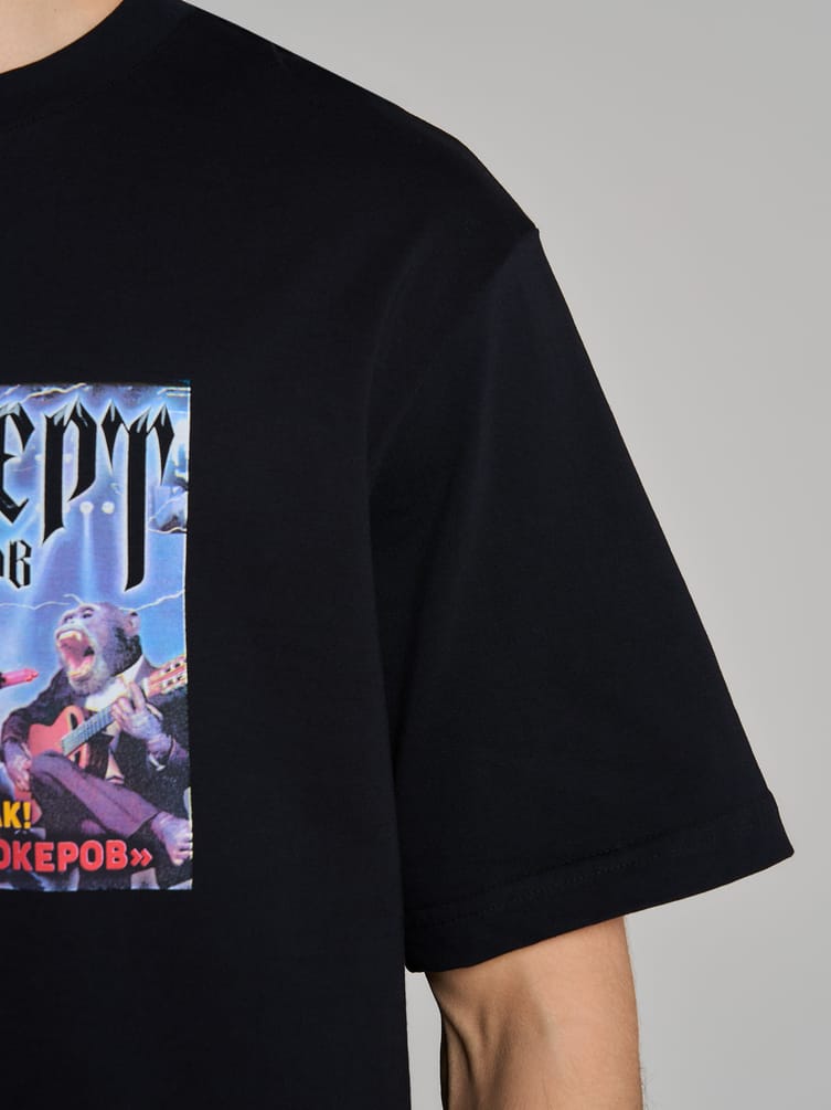 Футболка с принтом Рок мартышек