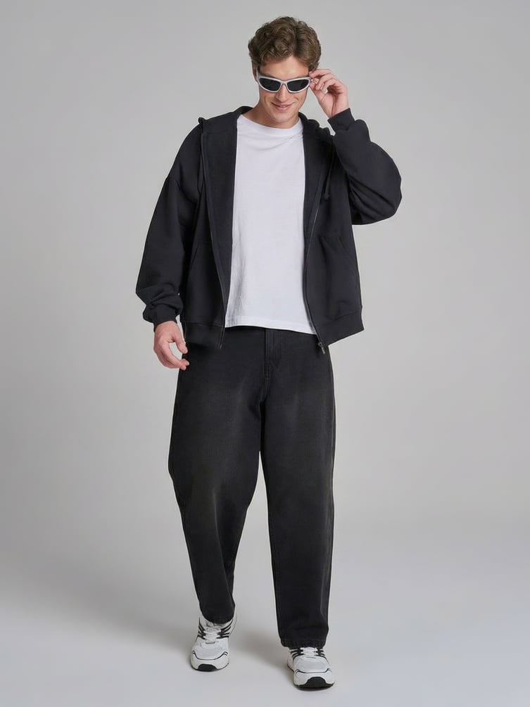 Толстовка оверсайз с капюшоном